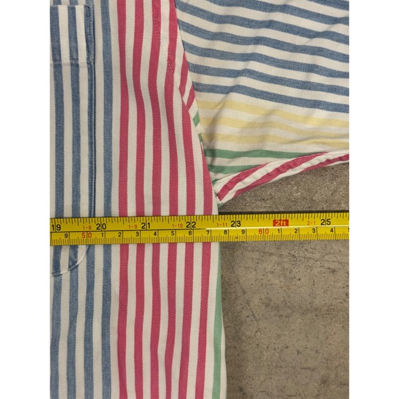 Nautica Multicolor Striped Long Sleeve Button Down Shirt Mens Large - Picture 4 of 11